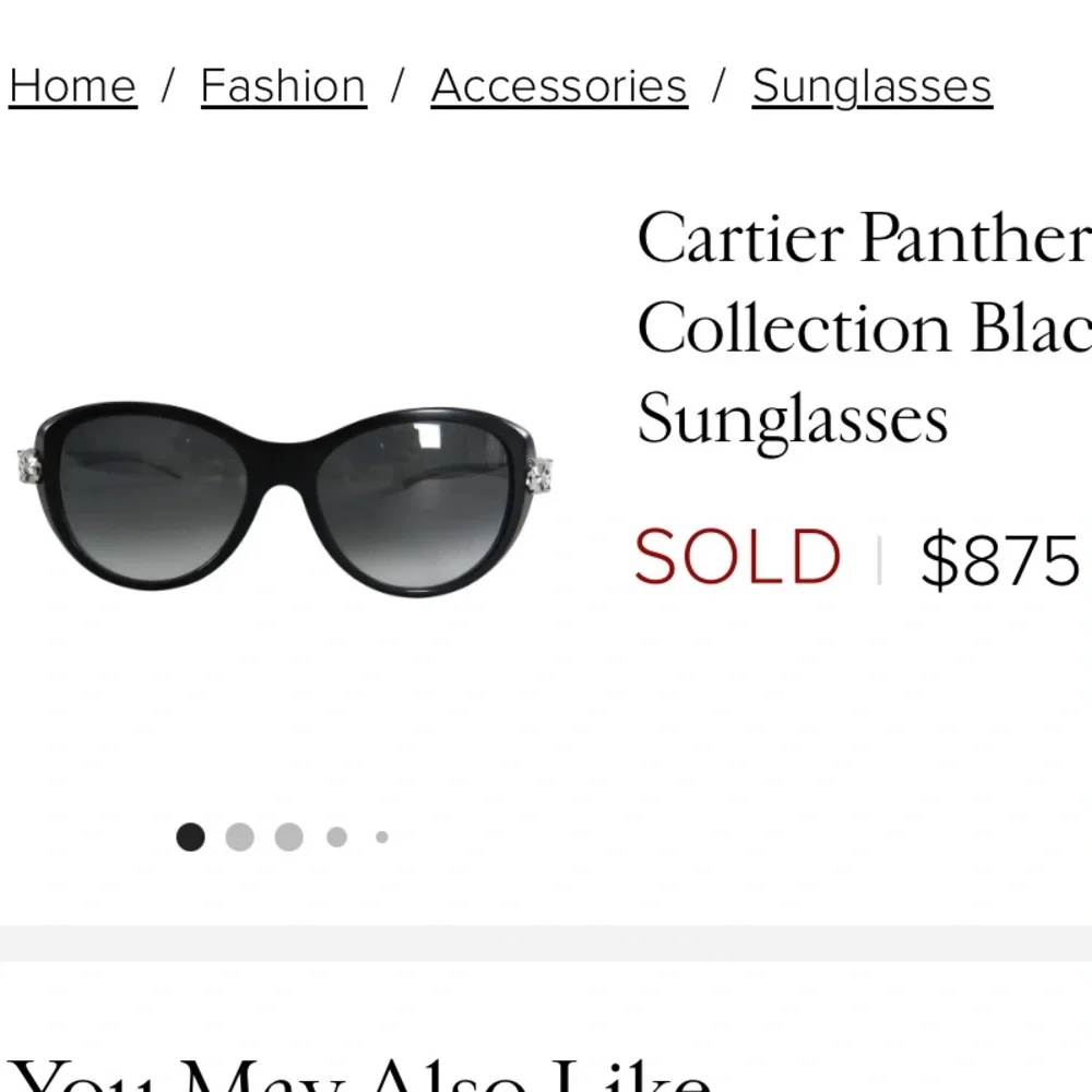Cartier Panther sunglasses full set silver arm - Picture 10 of 10